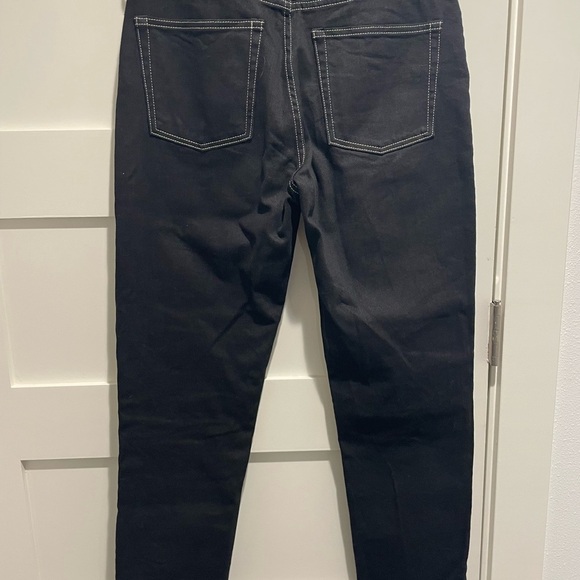 EVERLANE The Cheeky Jean Black with White Stitiching - Picture 7 of 10
